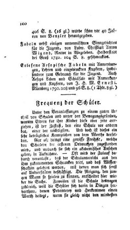 Frequenz der Schüler