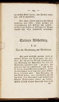 Siebente Abtheilung.