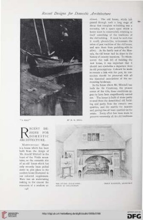 35: Recent designs for domestic architecture
