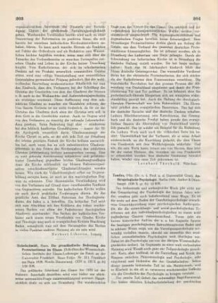 203-204 [Rezension] Sichelschmidt, Hans, Die grenzländische Bedeutung des Protestantismus im Elsaß