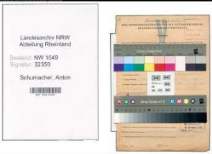 Entnazifizierung Anton Schumacher , geb. 14.10.1904 ()