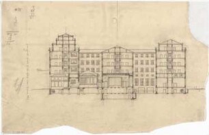 Billing, Hermann; Bochum (Nordrhein-Westfalen); Hotel Bochum - Längsschnitt