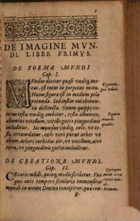Mundi Synopsis: Siue De Imagine Mvndi : Libri Tres
