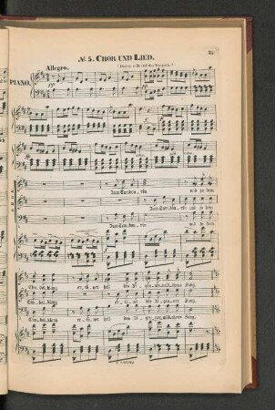 No.5. Chor und Lied.