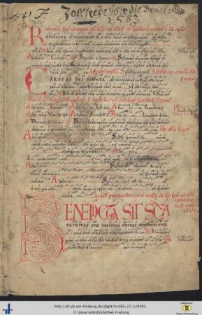 [1rv] In IIII feria  etc. … Dominica III post octavam pentecosten.
