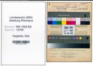 Entnazifizierung Karl Huppertz, geb. 12.09.1898 (Lehrer)