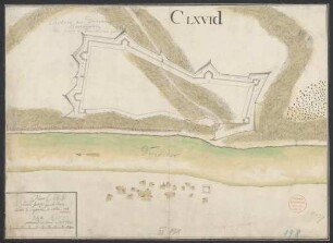 Plan de Chocin fortifié par les Turcs les mois de Septembre et Octobre 1713