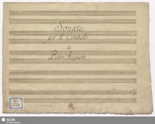 Sonatas - Mus.3065-T-1,8 : cemb : C