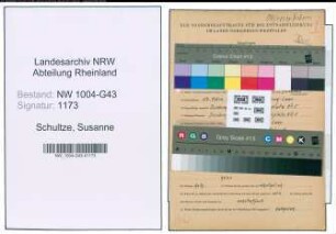 Entnazifizierung Susanne Schultze , geb. 13.03.1911 ()
