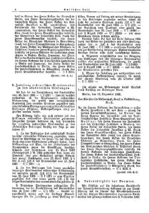 Nebentätigkeit der Beamten : [Amtlicher Teil]