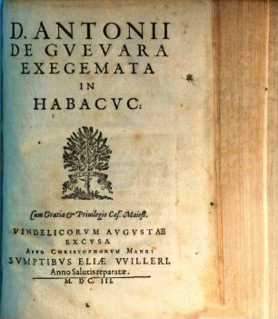 Exegemata in Habacuc