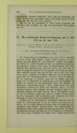 91. Die constituirende National-Versammlung, vom 5. Mai 1789 bis 30. Sept. 1791
