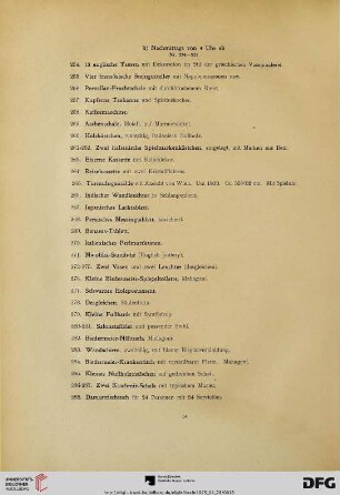 b) Nachmittags von 4 Uhr ab (Nr. 254-521)
