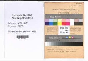 Entnazifizierung Wilhelm Max Schiwkowski , geb. 26.01.1896 (Pfoertner)