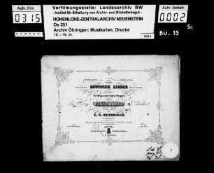 Reissiger, C. G. (Kapellmeister), Deutsche Lieder, Op. 139, Dresden, Meser.