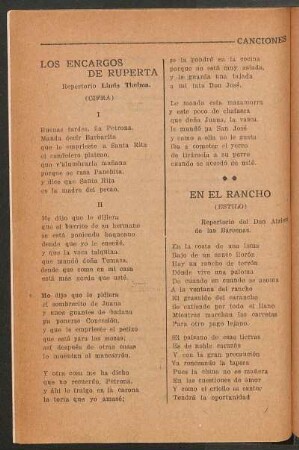 En el rancho : (Estilo)