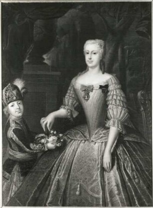 Maria Anna Franziska, Gräfin Kolowrat : Maria Anna Franziska, Gräfin Kolowrat (verehelicht Gräfin Brühl), Öl auf Leinwand ; 140 x 105 cm, um 1745