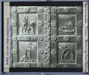 Monreale, Kathedrale : Hauptportal, Bronzetür (Teilansicht)