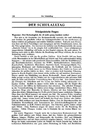 Der Schulalltag
