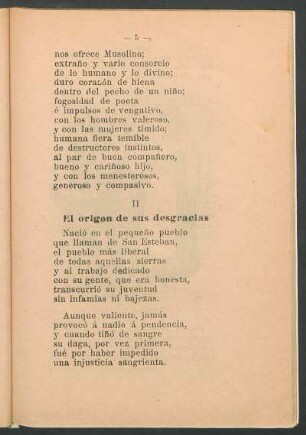 II - El origen de sus desgracias
