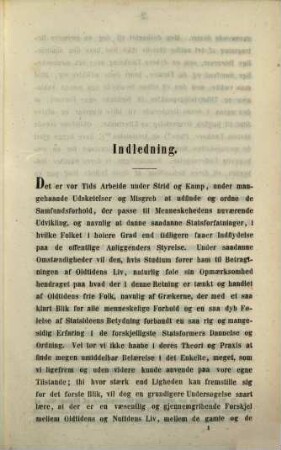 Aristoteles's Statslaere : Indbydelsesskrift til den aarlige Hovedexamen i Soco Akademis Skole i Juli 1851 & 1852, Del 1