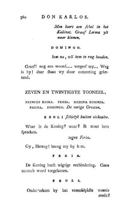 Zeven En Twintigste Tooneel