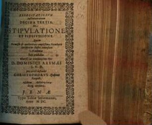 De stipulatione et fideiussione
