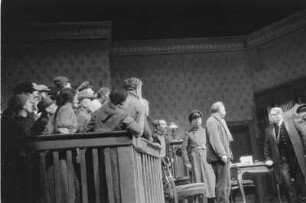 Szenenbilder aus " Aufruf an der Mauer", Meininger Theater, 1954