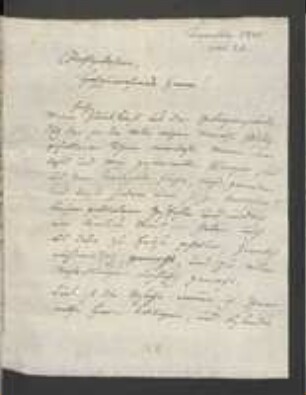 Brief von David Heinrich Hoppe an Regensburgische Botanische Gesellschaft