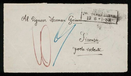 Brief von Jacob Grimm an Herman Grimm