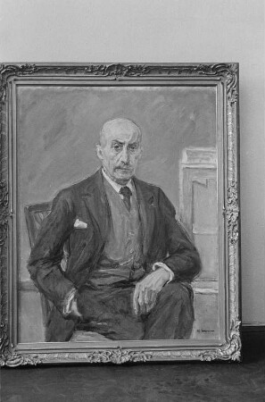 Aufnahmen von Gemälden des Malers Max Liebermann : Selbstbildnis von Max Liebermann, 1928, Privatbesitz