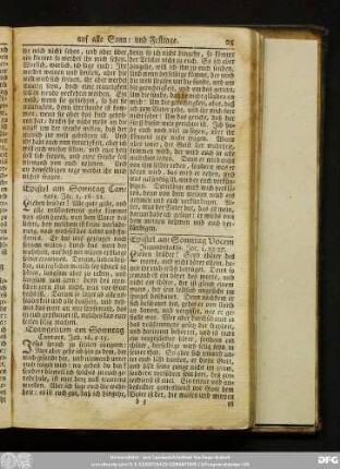 Epistel am Sonntag Vocem Jucunditatis. Jac. 1, 22-27.