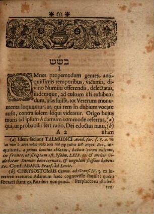 Avspiciis Rectoris Acad. Magnificentissimi Dn. Friderici Avgvsti, Principis Regii Et Elector. Saxon Heredis, De Ascham Sive Sacrificio Piacvlari Pro Noxa Offerendo, [Dissertatio prior]