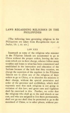 Laws regarding religious in the Philippines