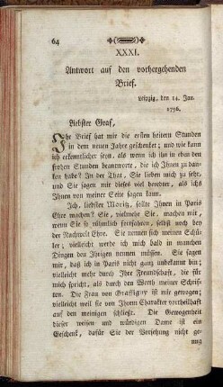 XXXI. bis XLV.