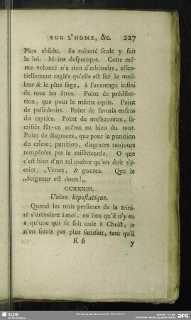 CCXXXIII. Union hipostatique