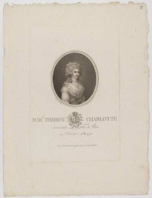 Bildnis der Marie Therese Charlotte, Prinzessin von Frankreich