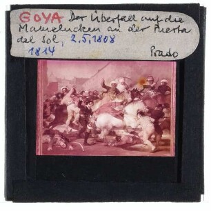 Goya, El dos de mayo de 1808 en Madrid (Kampf mit den Mamelucken)