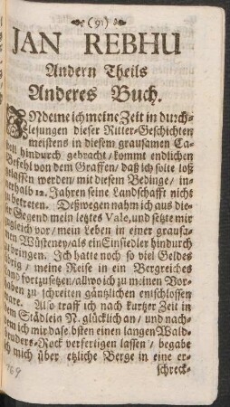 Jan Rebhu Andern Theils Anderes Buch.