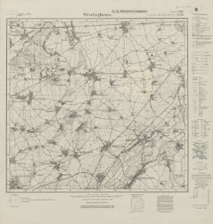 4805 (alte Nr.: 2778) Wevelinghoven, Meßtischblatt (4cm - Karte)