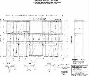 Stuttgart Hbf: Dienstgebäude Kleiderkasse Wolframstraße Schalplan Decke über Obergeschoß