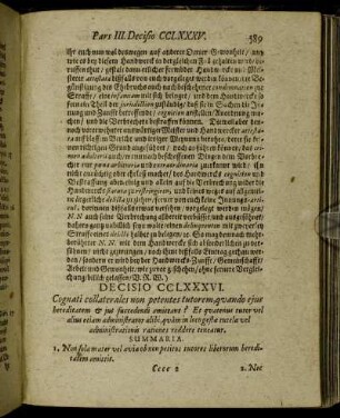 Decisio CCLXXXVI. - Decisio CCXC.