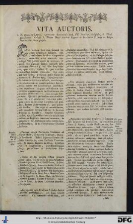 Vita Auctoris.