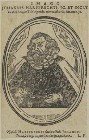 Bildnis des Johannes Harpprechtus