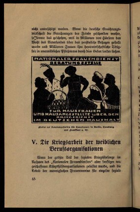 48-56, V. Die Kriegsarbeit der weiblichen Berufsorganisationen