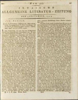 Num. 212. Den 4. Sept. 1804