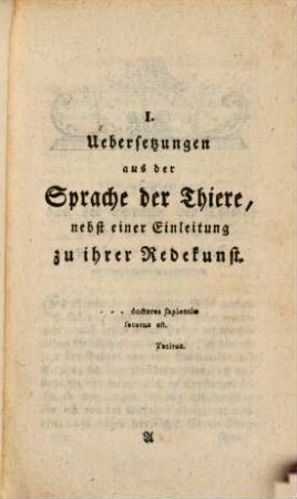 Friderich Just Riedel Weiland K. K. Raths, sämmtliche Schriften, 1. Zehn Satyren : nebst drey Anhängen