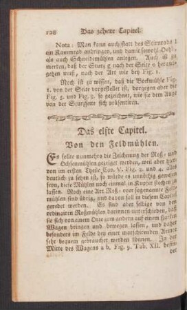 Das elfte Capitel. Von den Feldmühlen