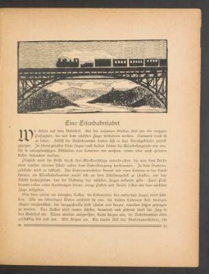 Eine Eisenbahnfahrt