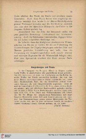 Ausgrabungen und Funde